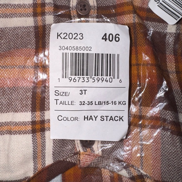 The Children's Place Brown and Cream Plaid Dress - Picture 4 of 4